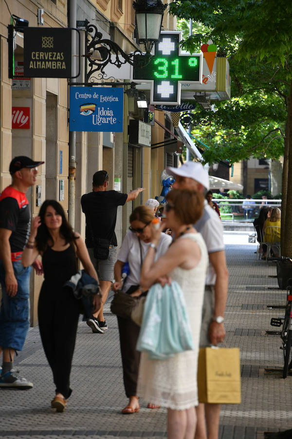 Fotos: La ola de calor en Gipuzkoa, en imáganes