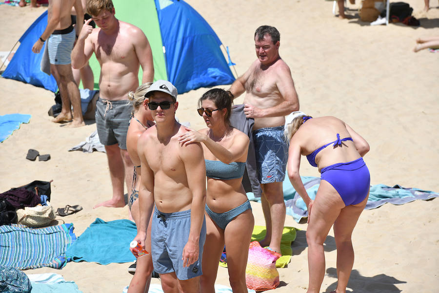 Fotos: La ola de calor en Gipuzkoa, en imáganes