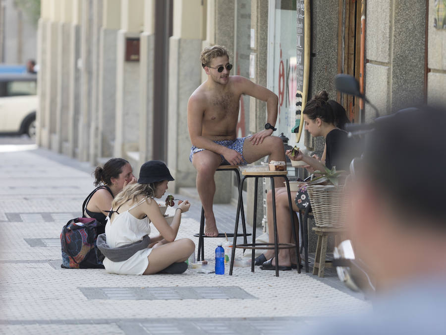 Fotos: La ola de calor en Gipuzkoa, en imáganes