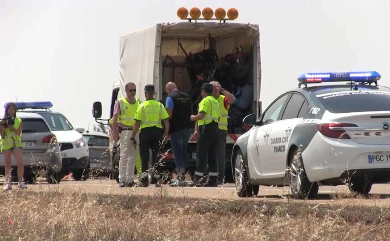 La Guardia Civil, en el lugar del suceso el día de los hechos