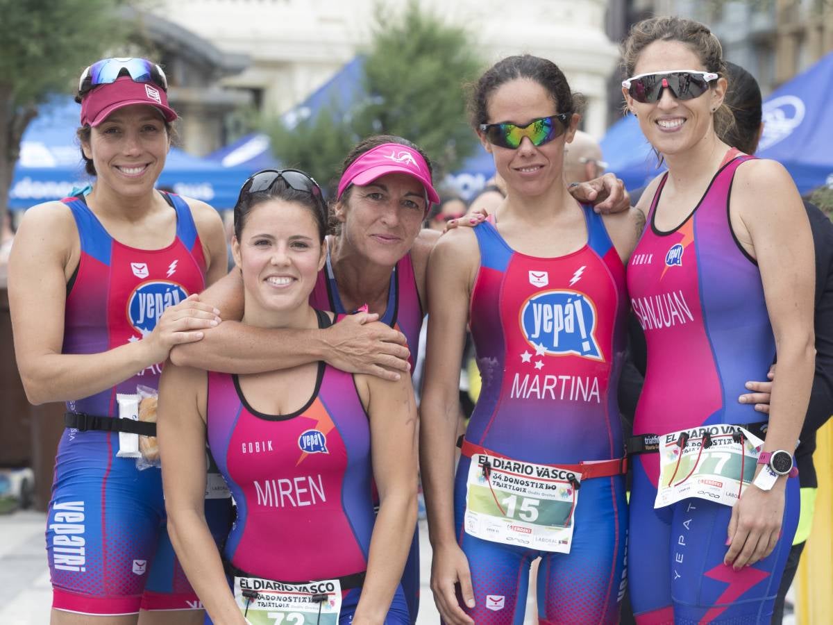 Más de 500 participantes han completado este triatlón donostiarra.