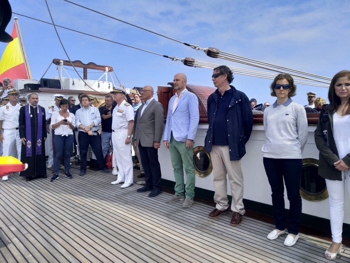 El reccorido del 'Elcano' hasta llegar a Getaria 