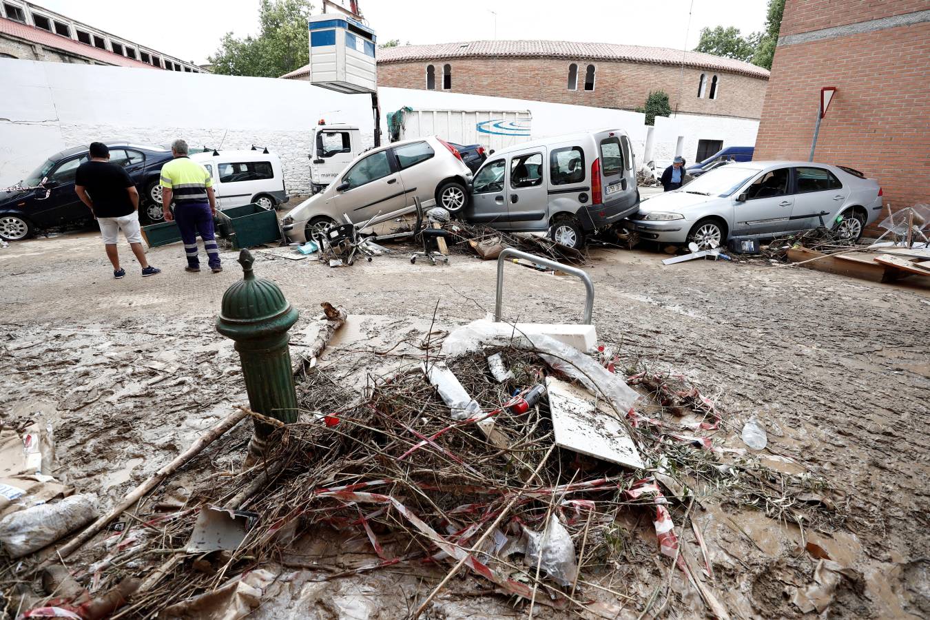 Fotos: Inundaciones y graves daños en Tafalla, Olite y Pueyo por las intensas lluvias