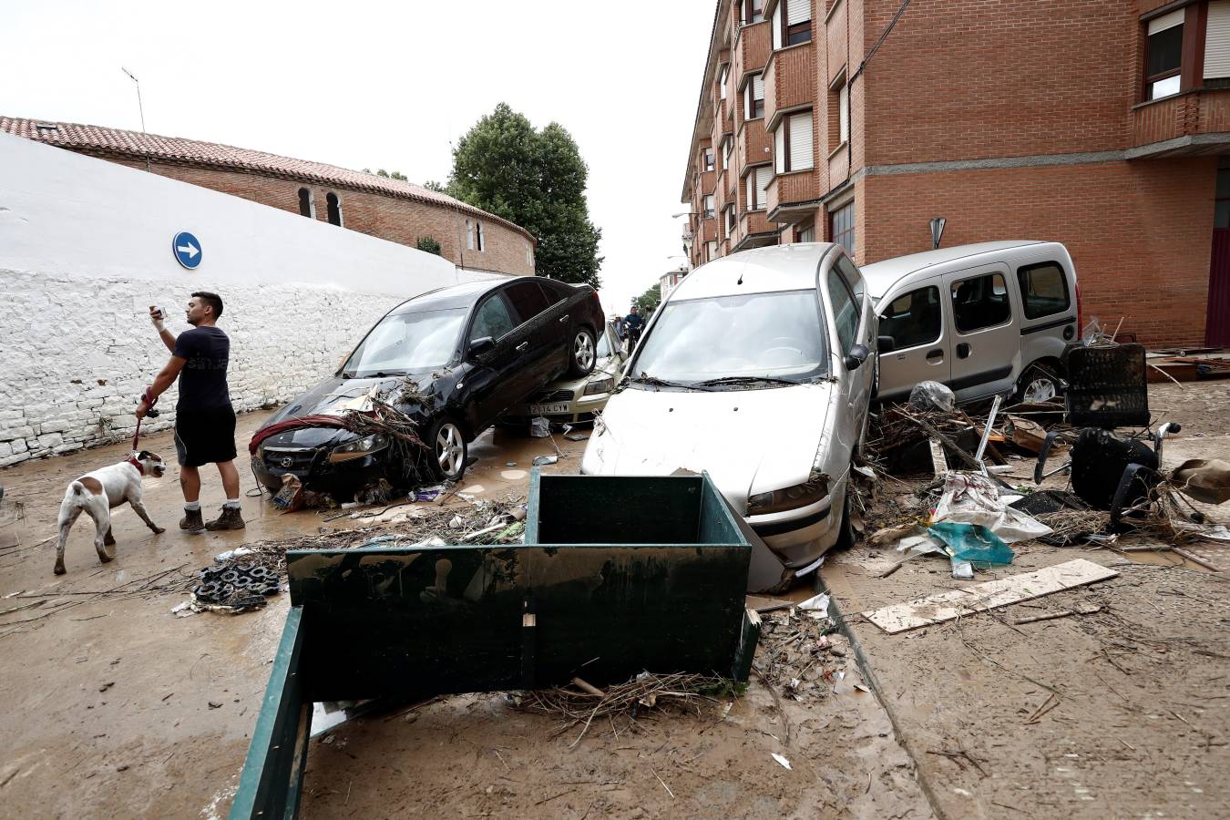 Fotos: Inundaciones y graves daños en Tafalla, Olite y Pueyo por las intensas lluvias