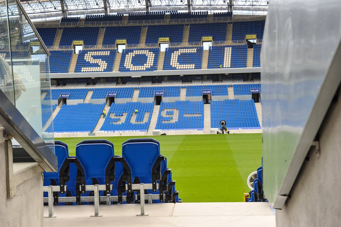 El campo de la Real Sociedad sigue tomando forma.