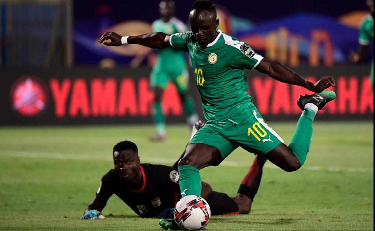 Sadio Mané, durante un partido de la Copa América. 