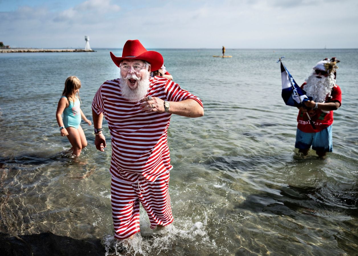 Fotos: ¿Papá Noel en verano?