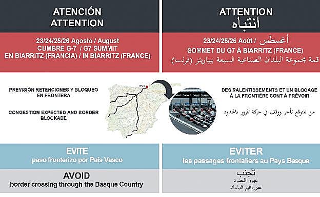 Folleto que se está repartiendo a los conductores.