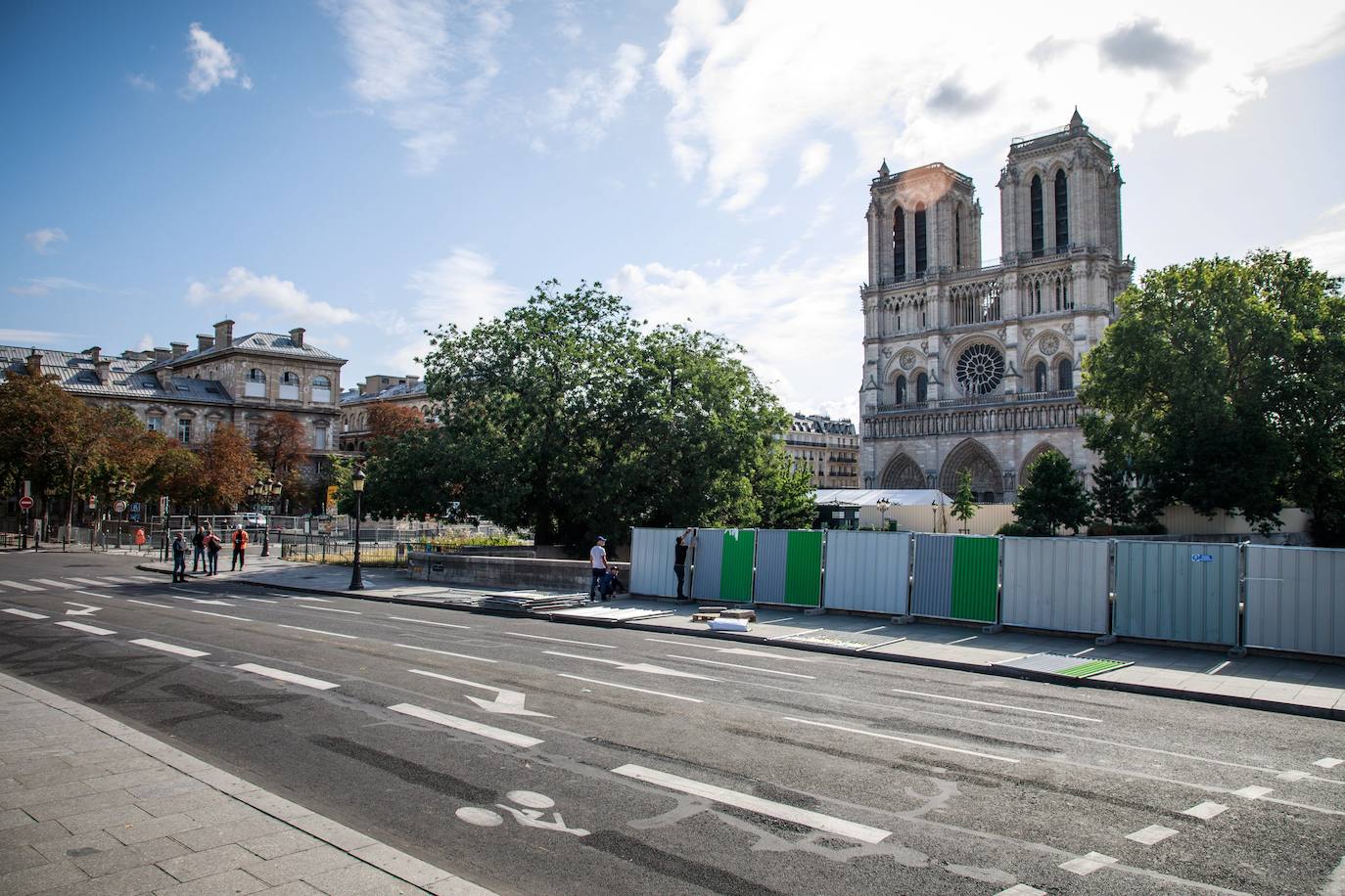 Fotos: Reanudadas las obras de Notre Dame