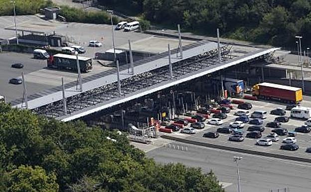 Una vista del paso de Biriatou este viernes.