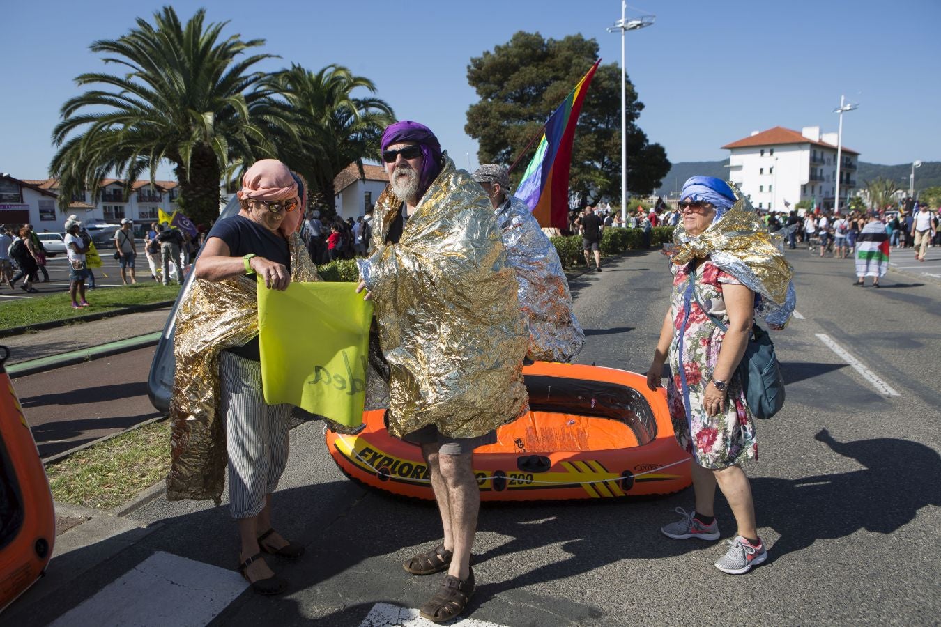 Fotos: La marcha de la contracumbre G-7, en imágenes