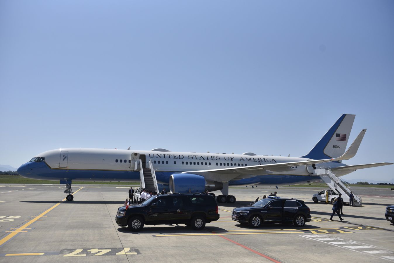 Donald y Melania Trump han llegado este sábado a Francia. 