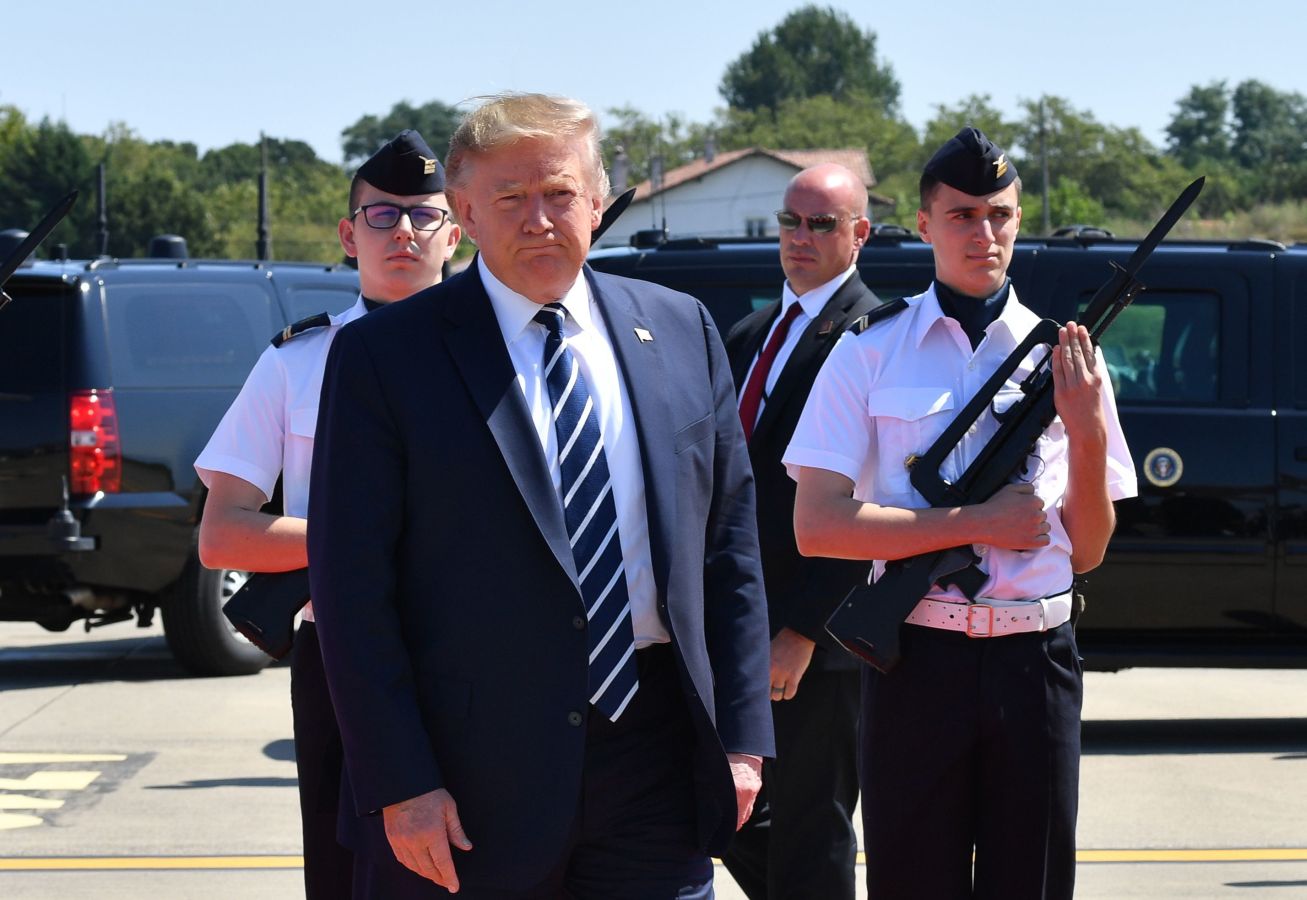 Donald y Melania Trump han llegado este sábado a Francia. 