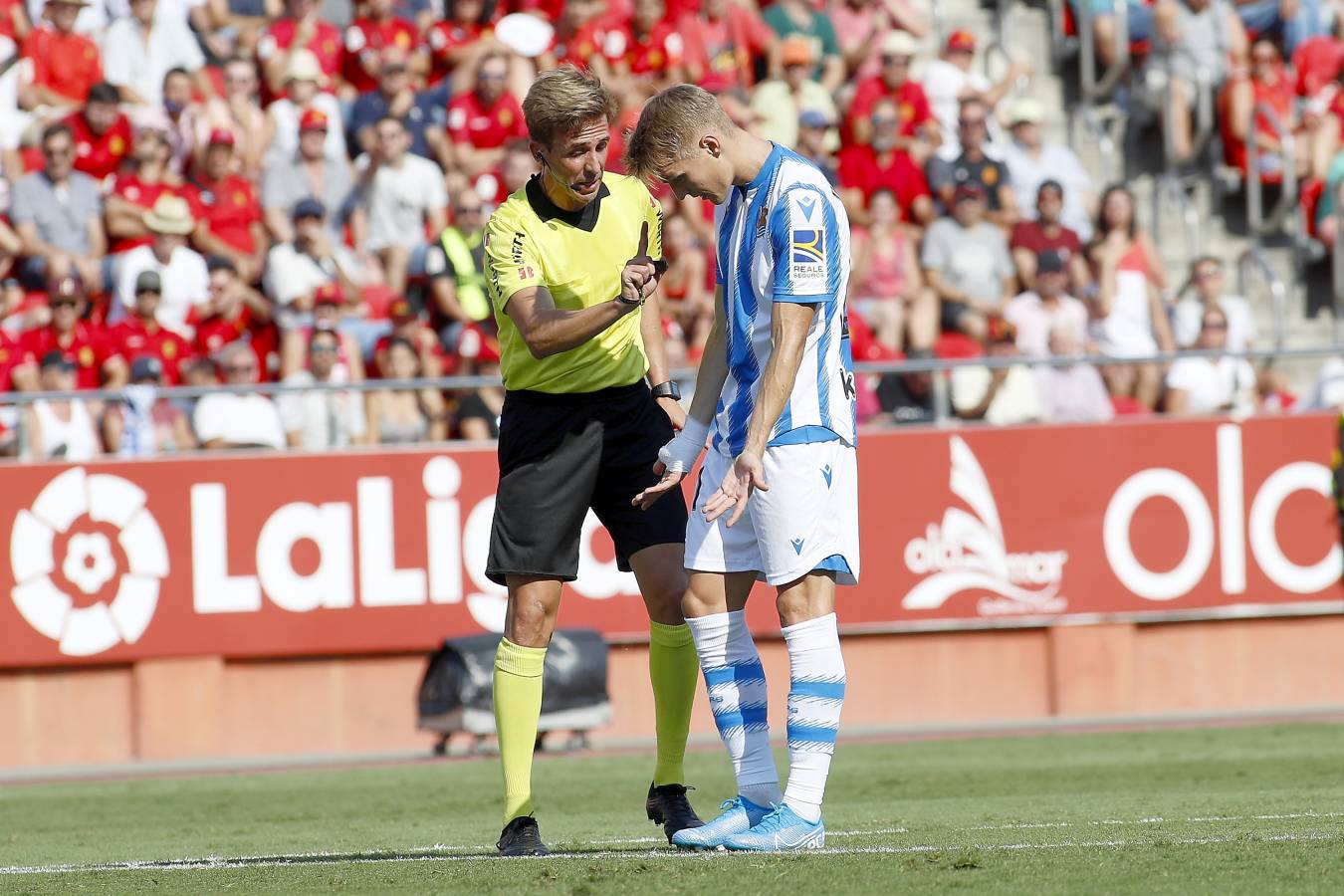 El recién ascendido Mallorca y la Real Sociedad se miden en Son Moix. 