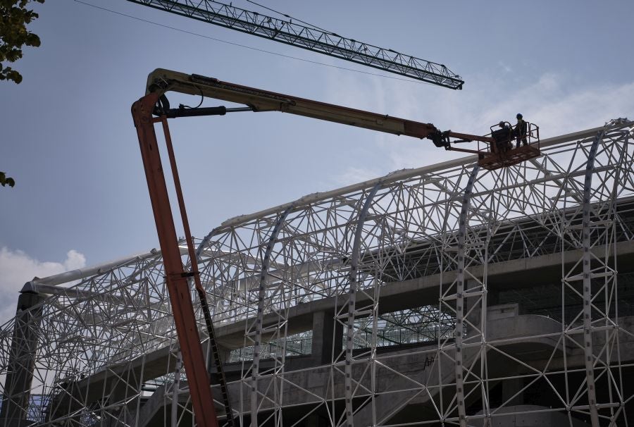 Fotos: Comienza la obra de tapado del fondo norte