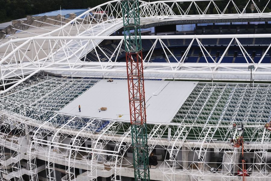 Fotos: Comienza la obra de tapado del fondo norte