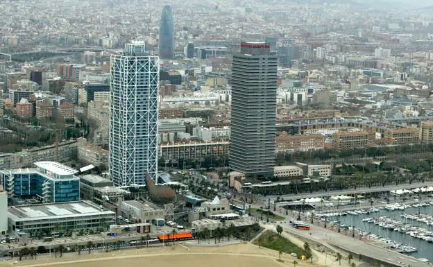 Vista del Parque Olímpico de Barcelona.