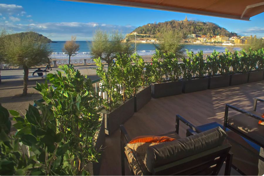 Vistas desde la magnífica terraza de este piso turístico