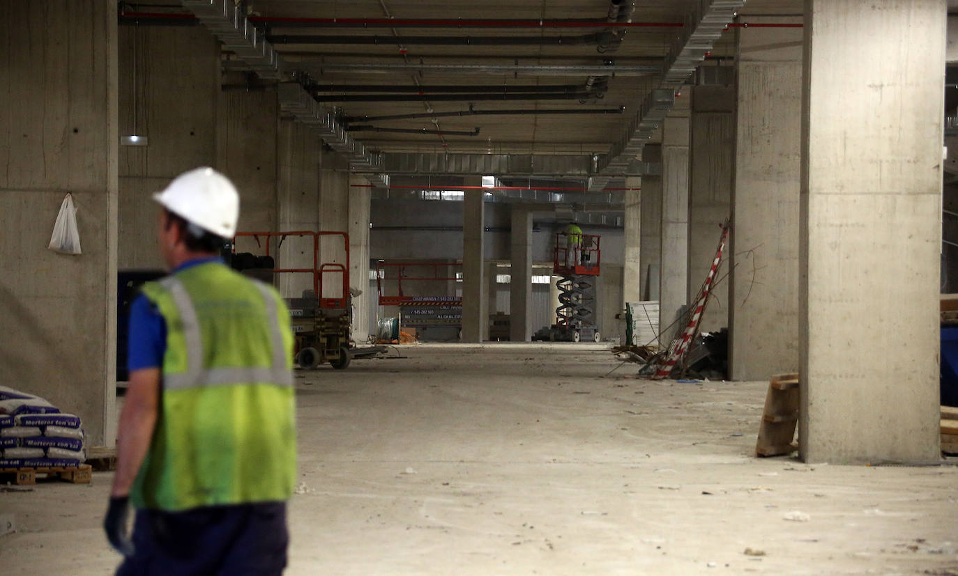 El estadio prácticamente está listo para acoger su estreno con todas las gradas completas en el Real Sociedad - Atlético de Madrid del próximo sábado 14