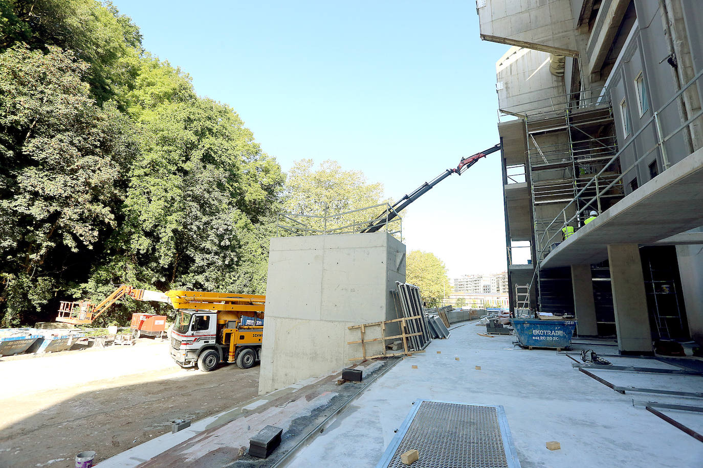 El estadio prácticamente está listo para acoger su estreno con todas las gradas completas en el Real Sociedad - Atlético de Madrid del próximo sábado 14