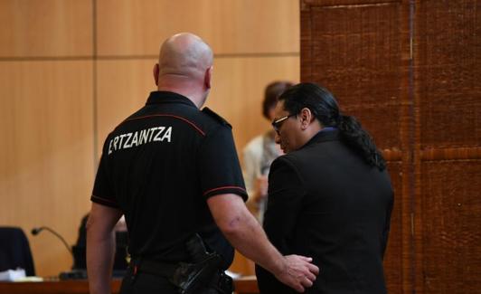 Jack Estrada, momentos antes de que diera comienzo el juicio en San Sebastián. 