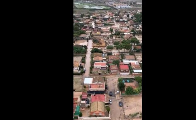 Los efectos del temporal, a vista de pájaro