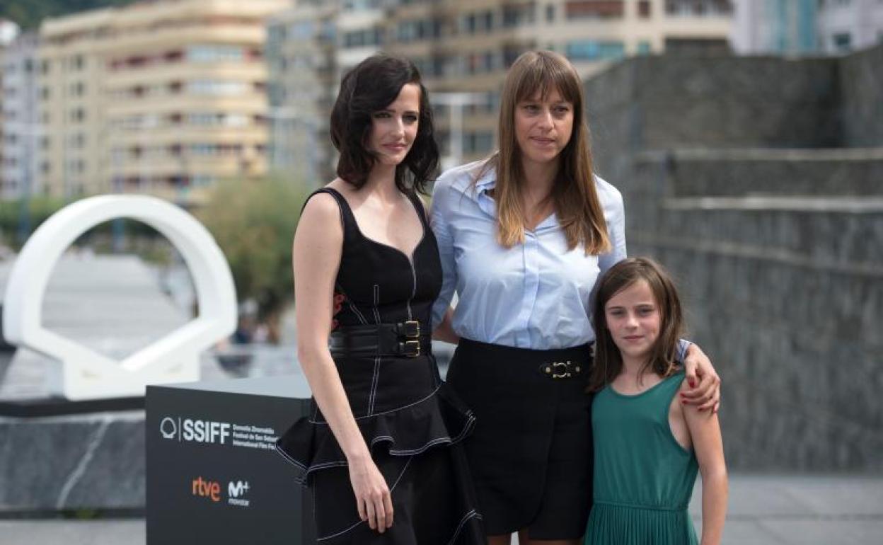 Eva Green y Alice Winocour durante la presentación de la película en San Sebastián. 