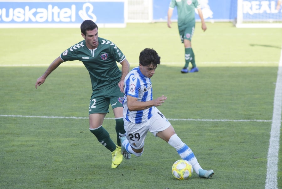 El filial realista logra un importante triunfo en Zubieta con un Garrido que resulta fundamental gracias a sus dos goles. 