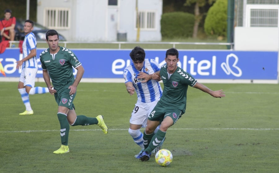 El filial realista logra un importante triunfo en Zubieta con un Garrido que resulta fundamental gracias a sus dos goles. 