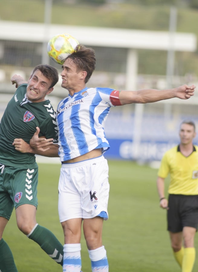 El filial realista logra un importante triunfo en Zubieta con un Garrido que resulta fundamental gracias a sus dos goles. 