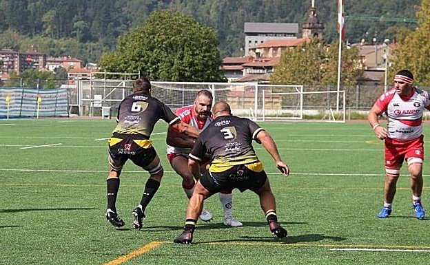 Ampo Ordizia durante el partido. 