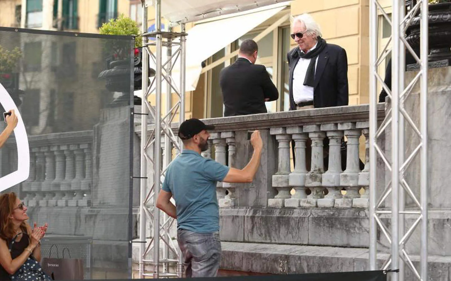 El actor canadiense ha llegado este lunes por la tarde para recibir el jueves el Premio Donostia