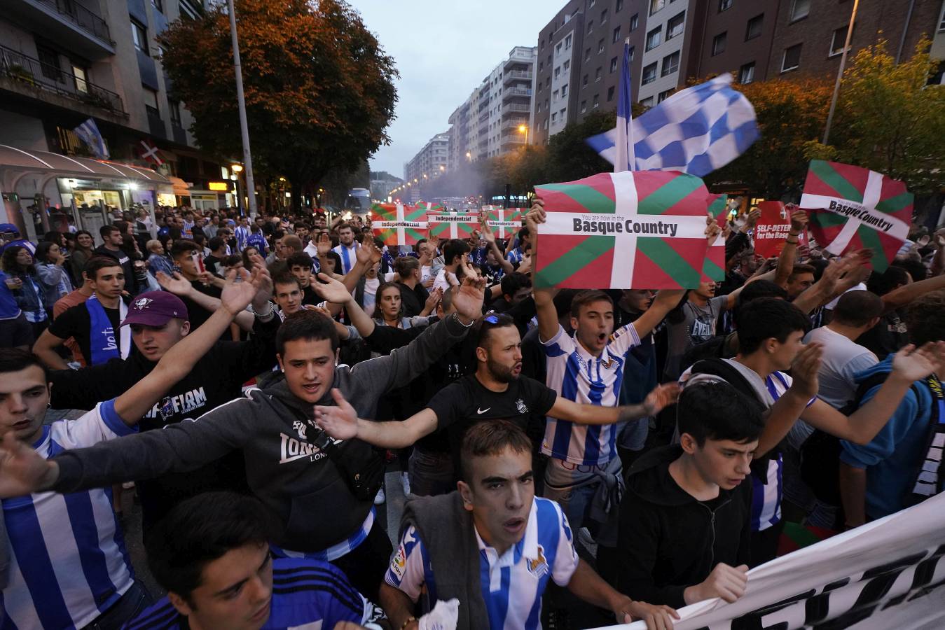 El Reale Arena es el escenario en el que se disputa el derbi vasco. 