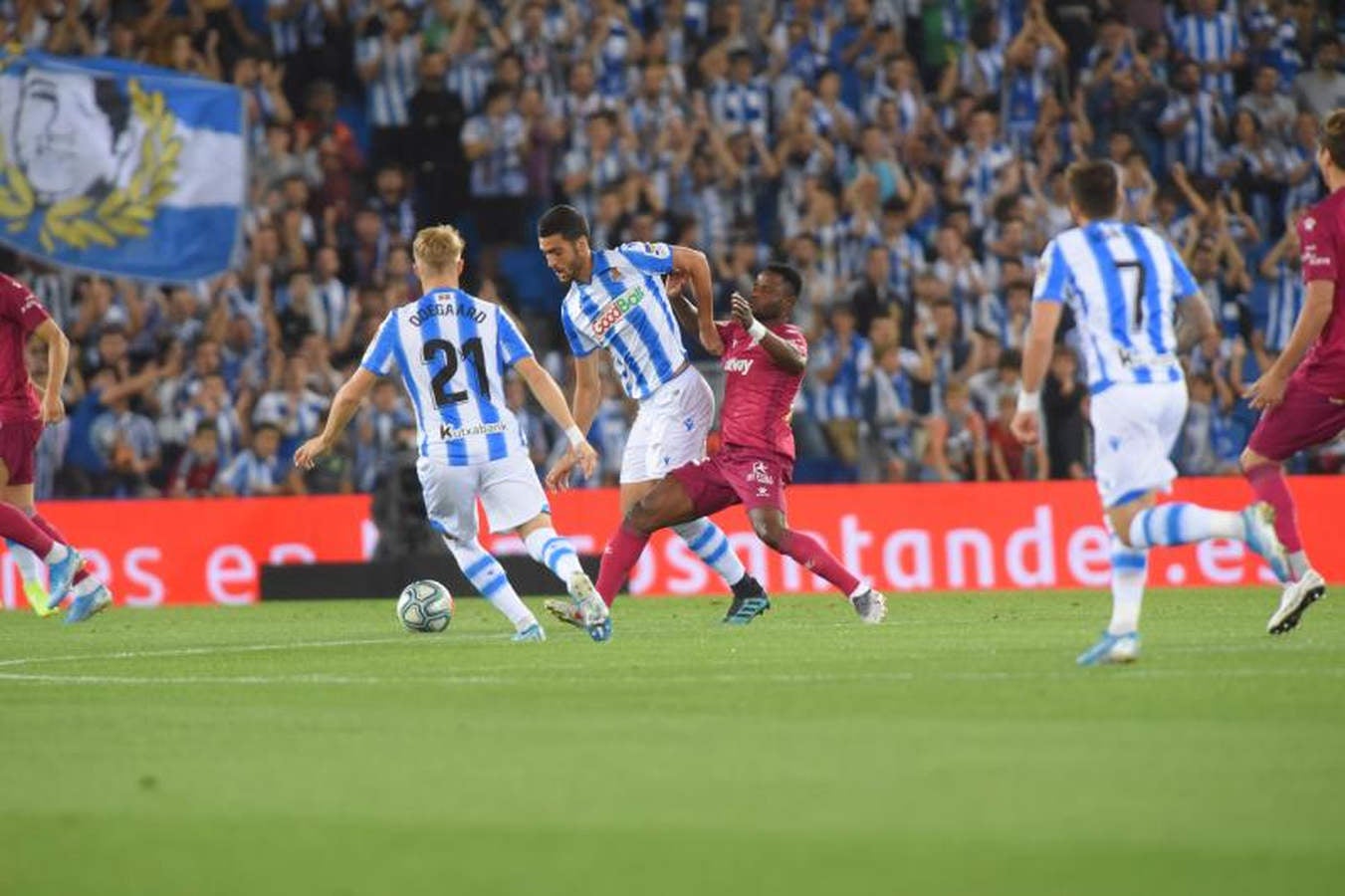 El Reale Arena es el escenario en el que se disputa el derbi vasco. 