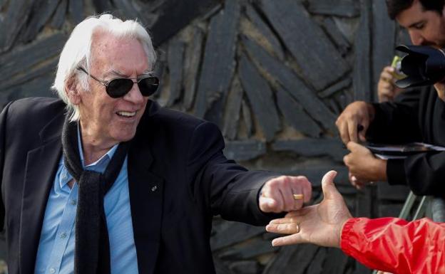 Donald Sutherland, un Premio Donostia enamorado de San Sebastián