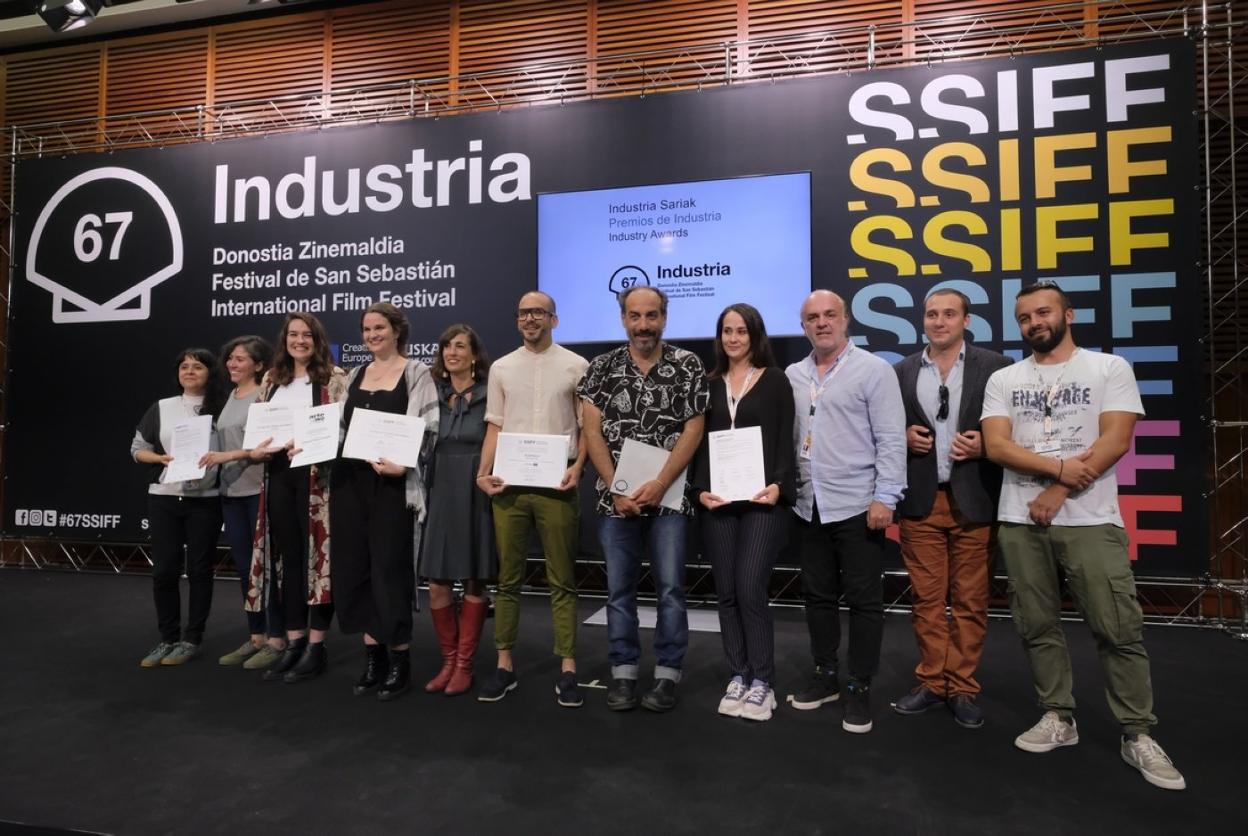 El Festival entregó ayer en el Kursaal los Premios de la Industria del cine. 