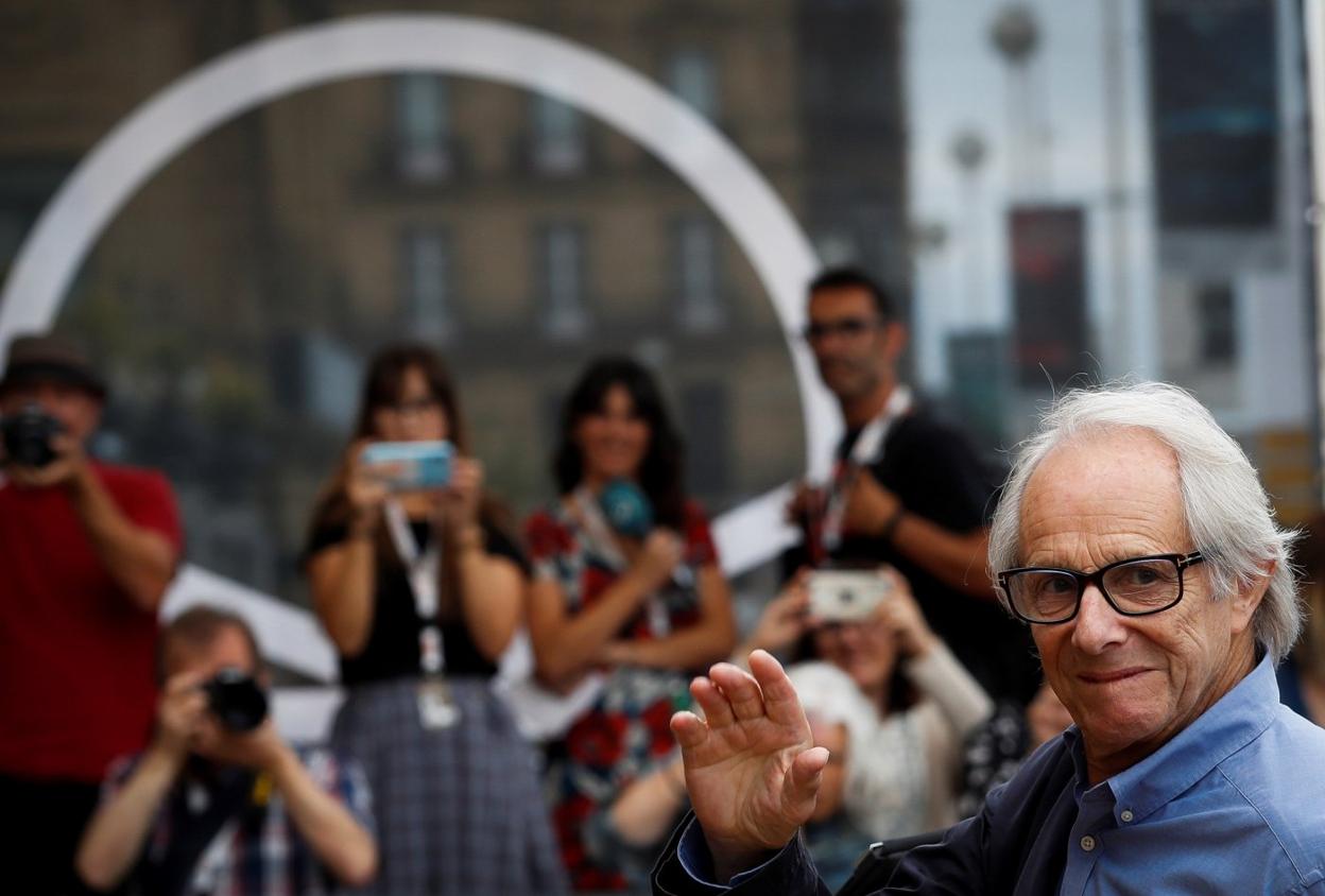 El director británico Ken Loach presentó su último trabajo en el Teatro Victoria Eugenia.