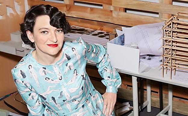 Izaskun Chinchilla, en el espacio de trabajo donde se ubica su estudio de arquitectura en Madrid