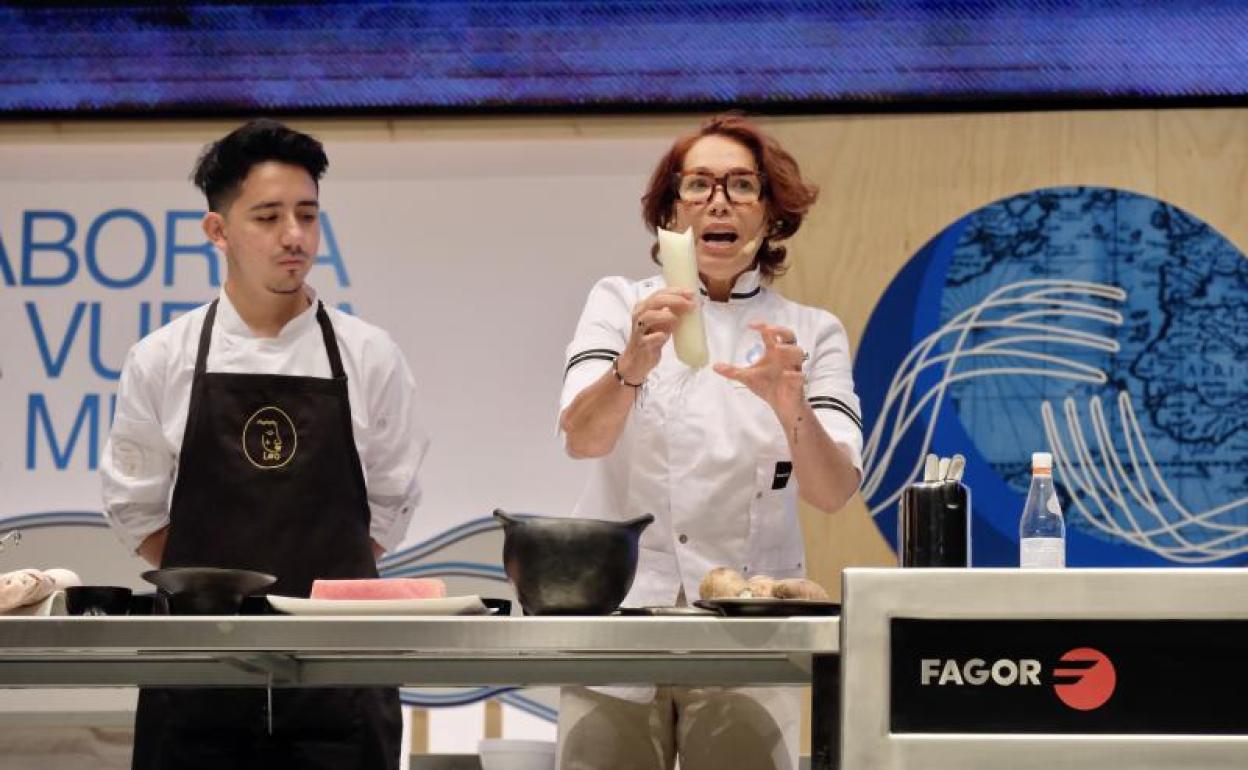Leonor Espinosa, en San Sebastian Gastronomika