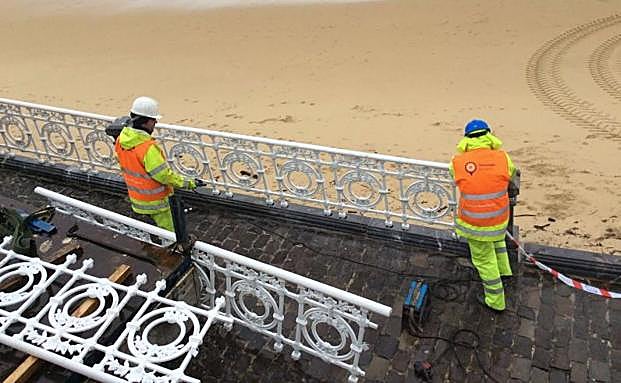 La barandilla de La Concha de San Sebastián vuela a Japón