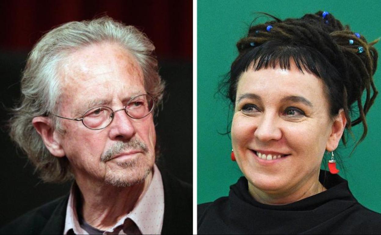 Olga Tokarczuk y Peter Handke.