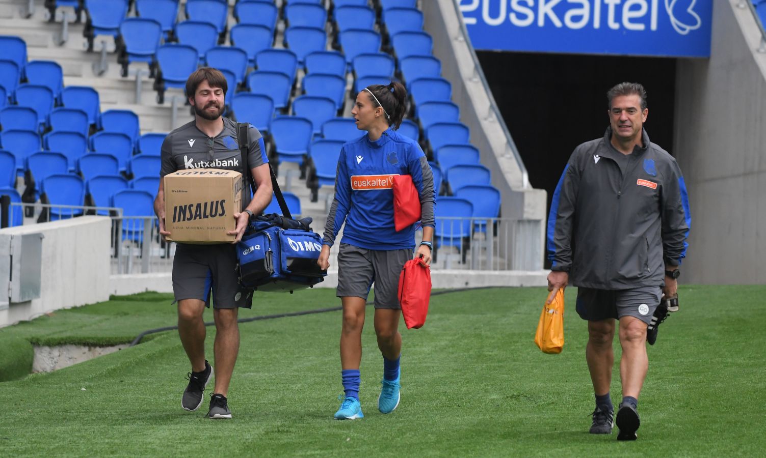Las de Gonzalo Arconada se han ejercitado en el estadio en la última sesión preparatoria del derbi del domingo ante el Athletic
