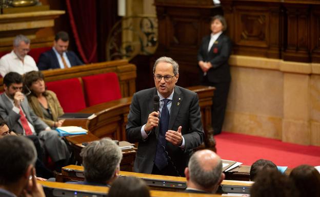 El presidente de la Generalitat, Quim Torra. 