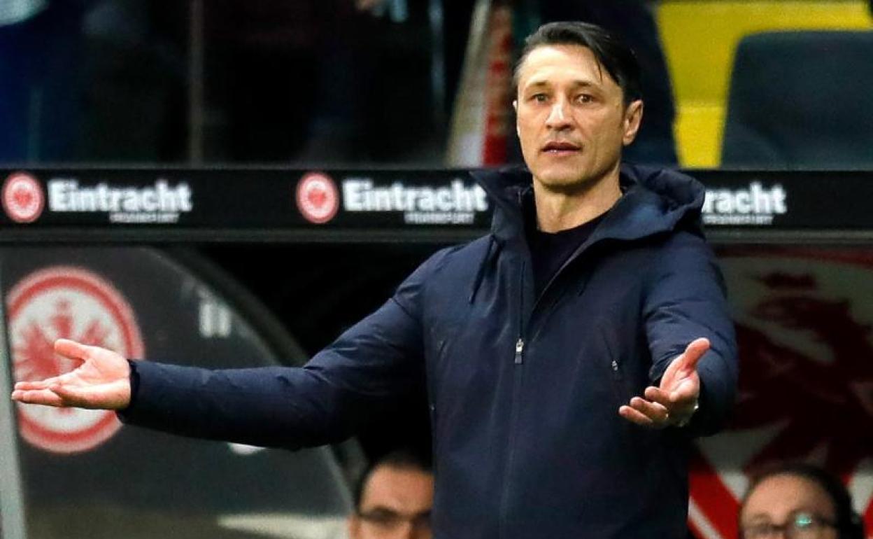 El entrenador Niko Kovac, durante el partido ante el Eintracht en Fráncfort. 