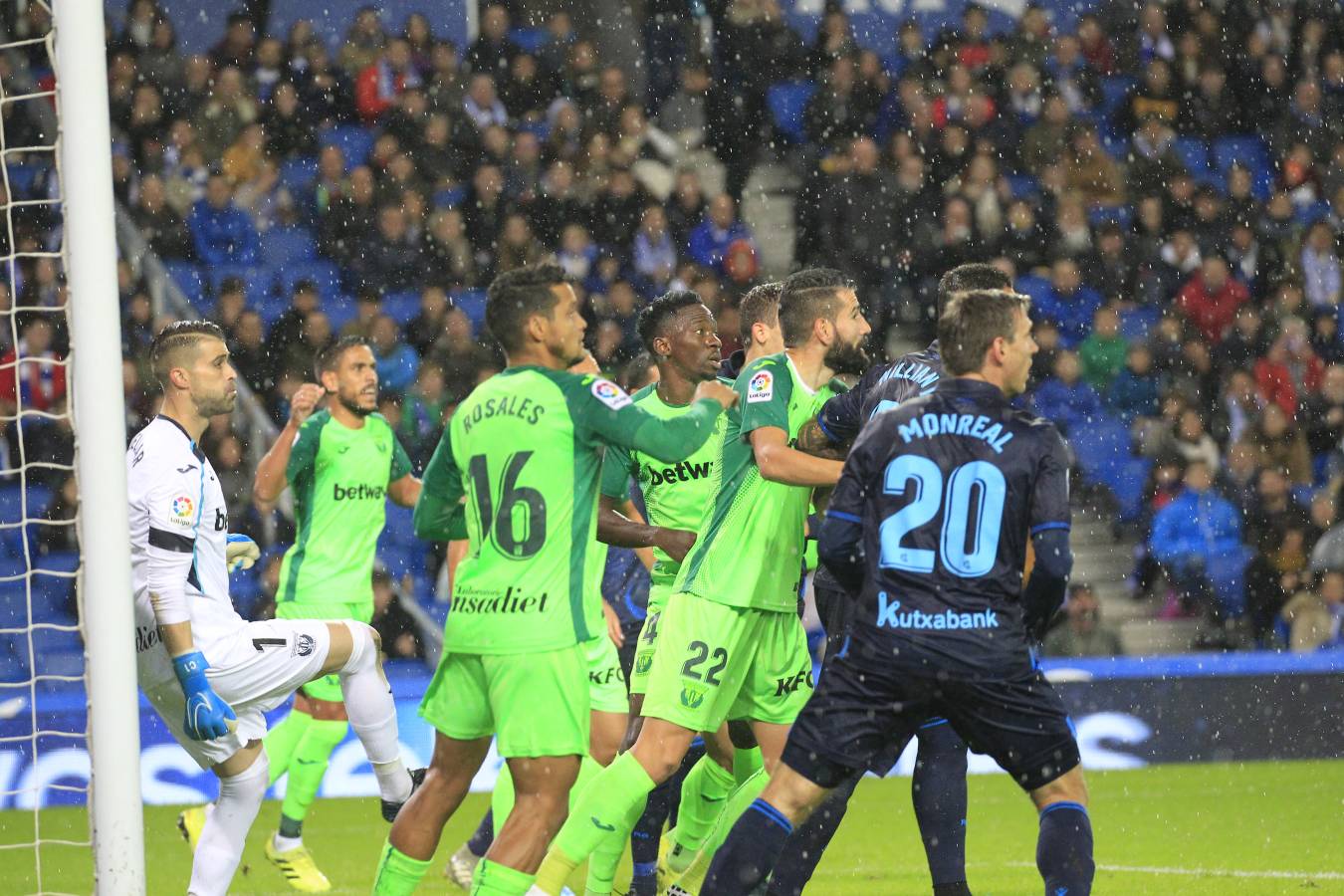 La Real Sociedad y el Leganés se miden en el Reale Arena. 