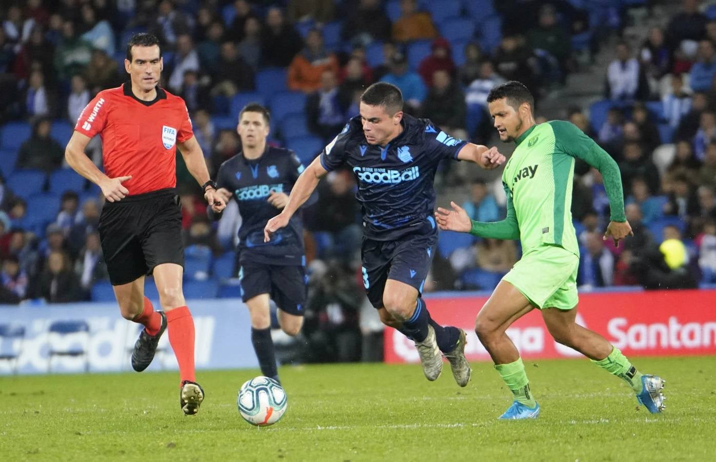 La Real Sociedad y el Leganés se miden en el Reale Arena. 