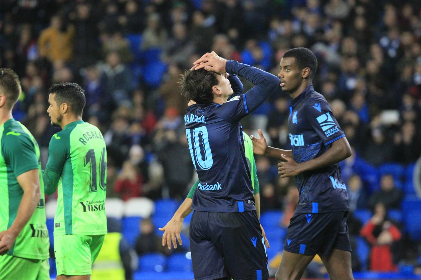 La Real Sociedad y el Leganés se miden en el Reale Arena. 