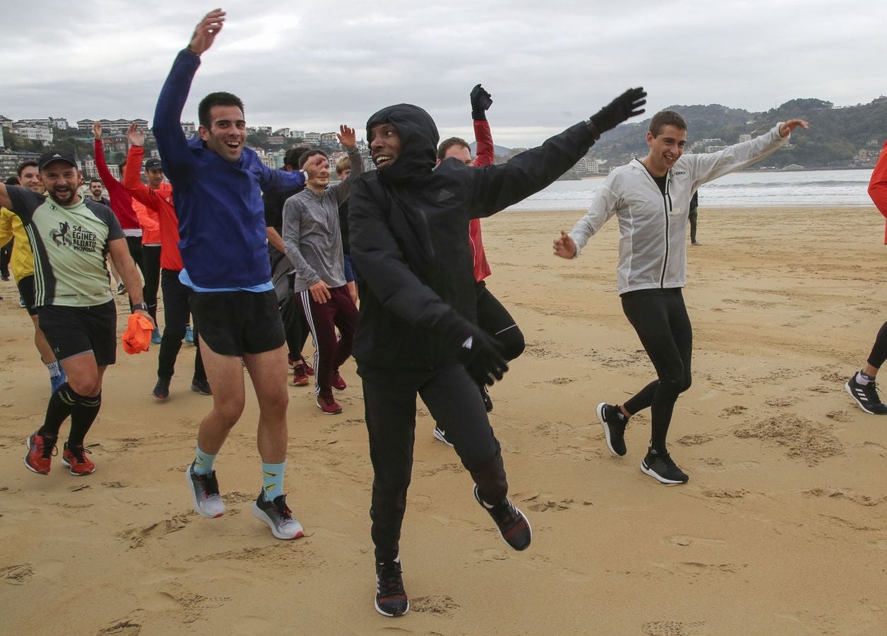 Fotos: Las imágenes del entrenamiento con Gebrselassie
