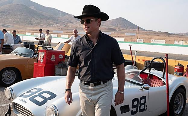Matt Damon es el piloto y diseñador Carroll Shelby, el primer estadounidense en vencer enLe Mans.
