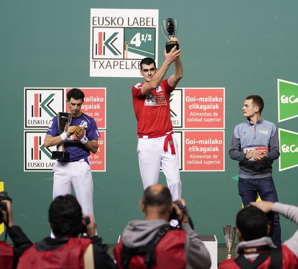 El navarro ha derrotado 22-16 a Altuna III en una final muy emocionante disputada en el Navarra Arena. 